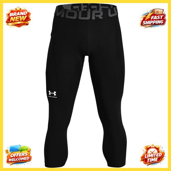 Men's HeatGear 3/4 Leggings Lightweight Sweat-Wicking Ergonomic Design